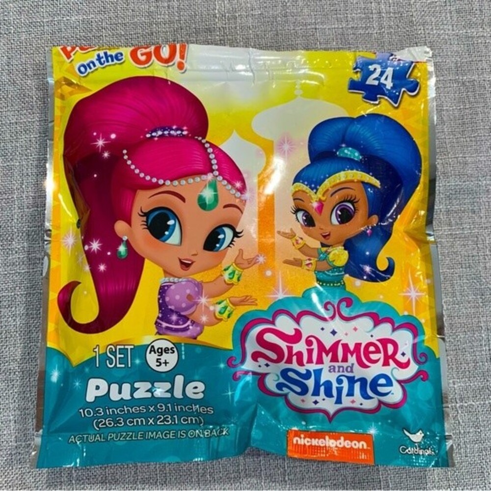 Shimmer Shine Puzzle 24 Piece Full Set Nickelodeon TV Cartoon Summer Travel Set